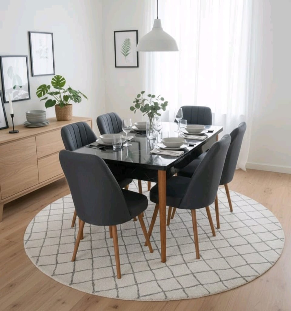 yemek masası takımı, 6 kişilik yemek masası - 7