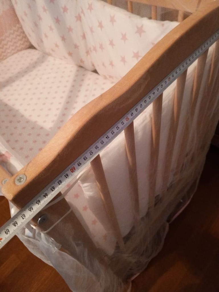 Ahşap sallanır bebek beşiği - 4