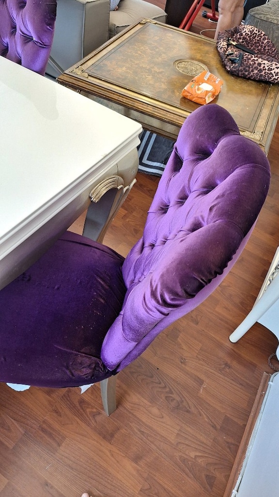 Barok Menekşe Kadife Yemek Odası - 2