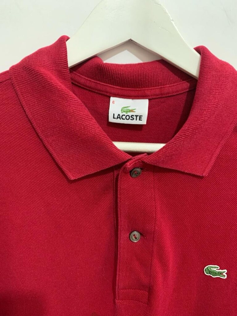 Orijinal Lacoste XL-2XL polo yaka yaka Tişört - 2