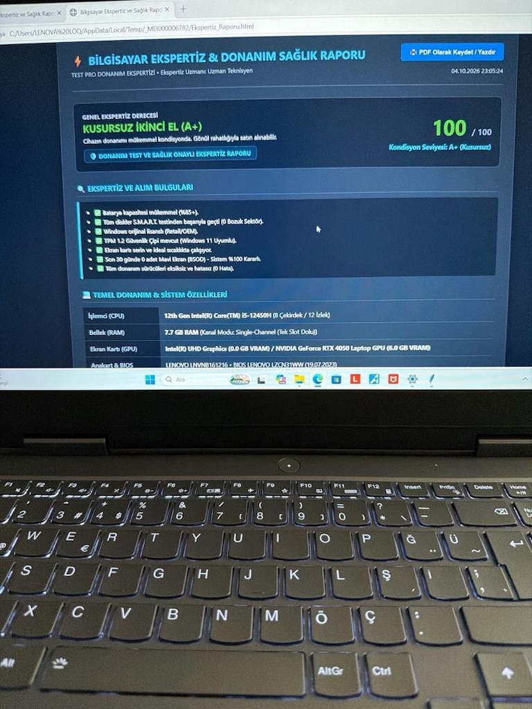 TERTEMİZ LENOVA LOQ 4050 LAPTOP - 8