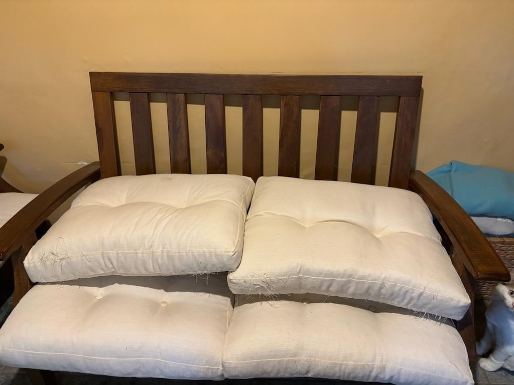 Balkon Bahçe Teras için Ahşap Koltuk seti - 5