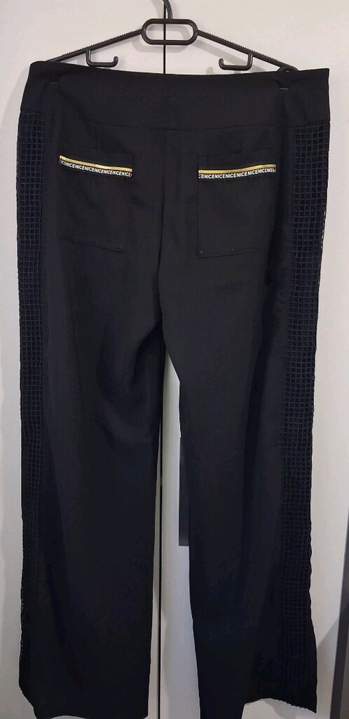 XL-XXL Siyah Fileli Ceket + Pantolon Kadın Kombin - 8