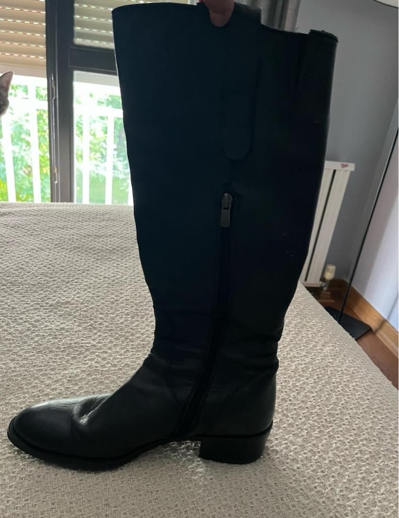 Sisley 41.5 numara gri deri çizme - 10
