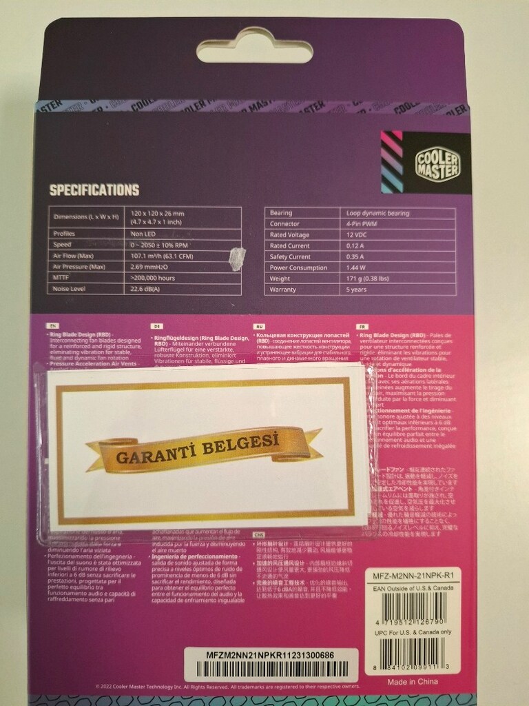 Cooler Master Mobius Loop Dynamic Bearing 120mm Kasa Fanı - 2