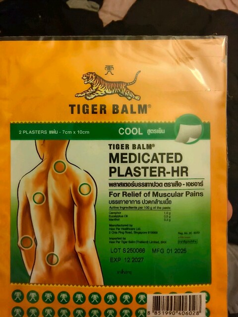 Tiger Balm Medicated Plaster-HR Cool (2 Adet