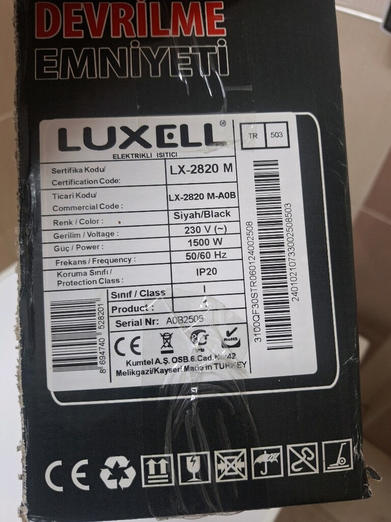 Luxell 1500watt ısıtıcı - 2