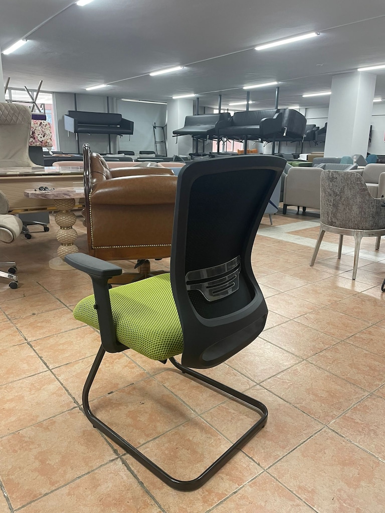 KLAS OFİS ÜSKÜDAR ÇELİKEL YEŞİL RENK BEKLEME KOLTUĞU SIFIR ÜRÜN - 4