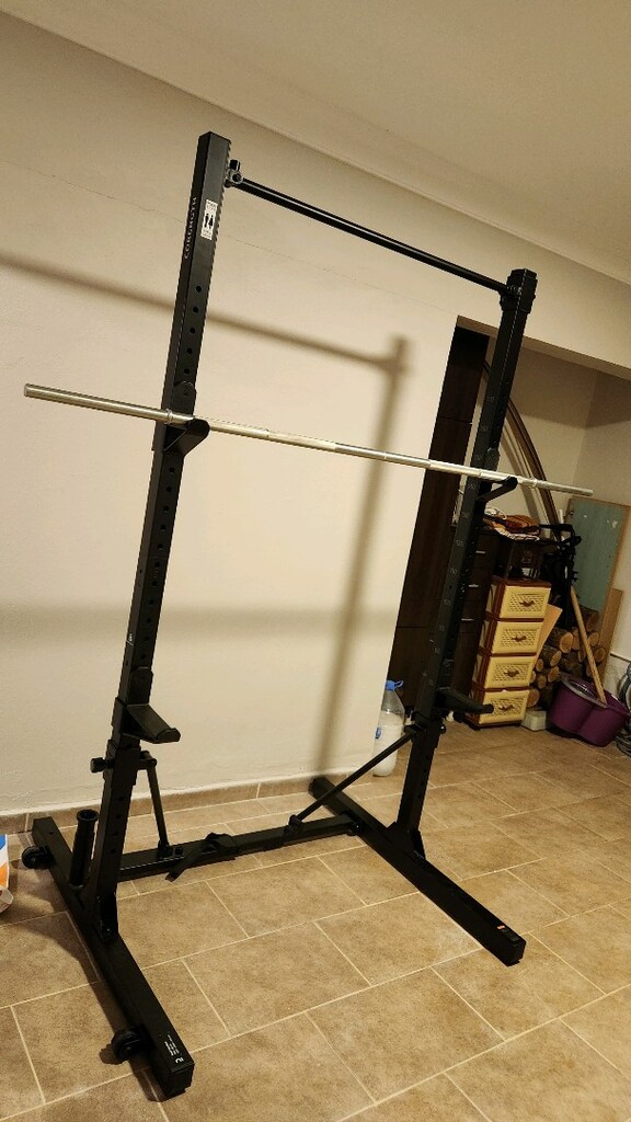 Decathlon katlanabilir squat rack + olimpik bar (bursa-nilüfer) - 2