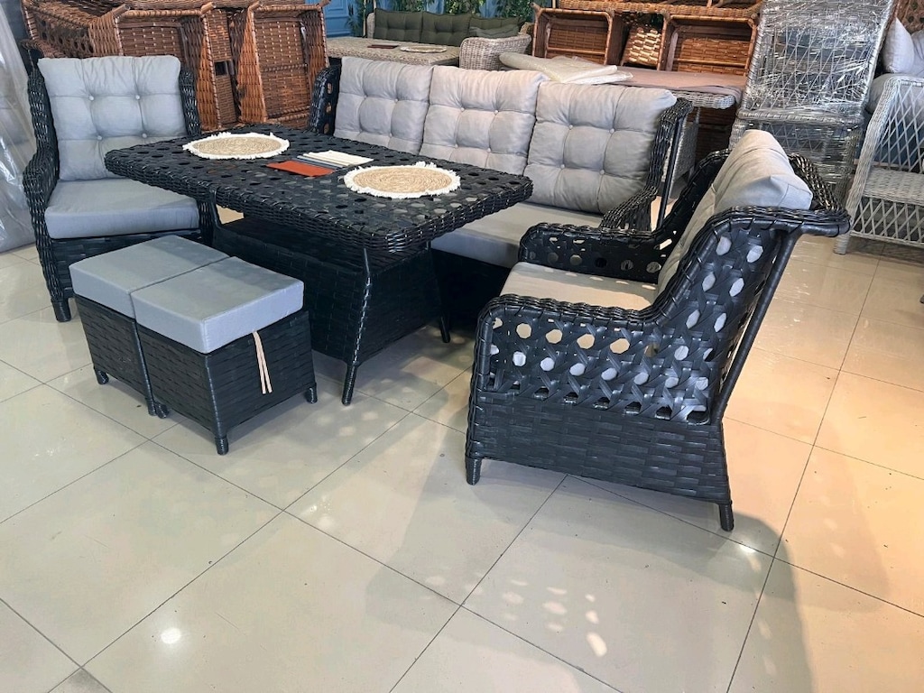 Bahçe balkon mobilya Rattan Takımı
