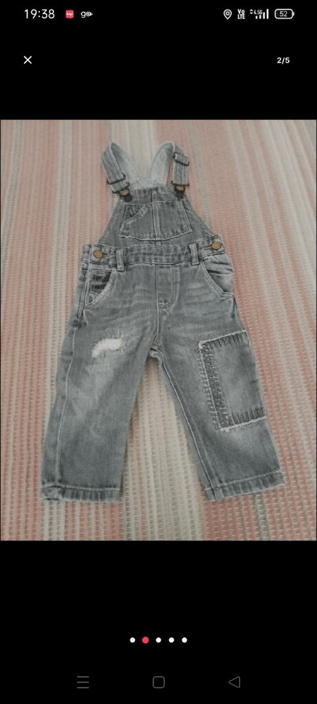 unisex ZARA 6/9 aylık bahçıvan yaz kış kullanabilirsiniz - 3