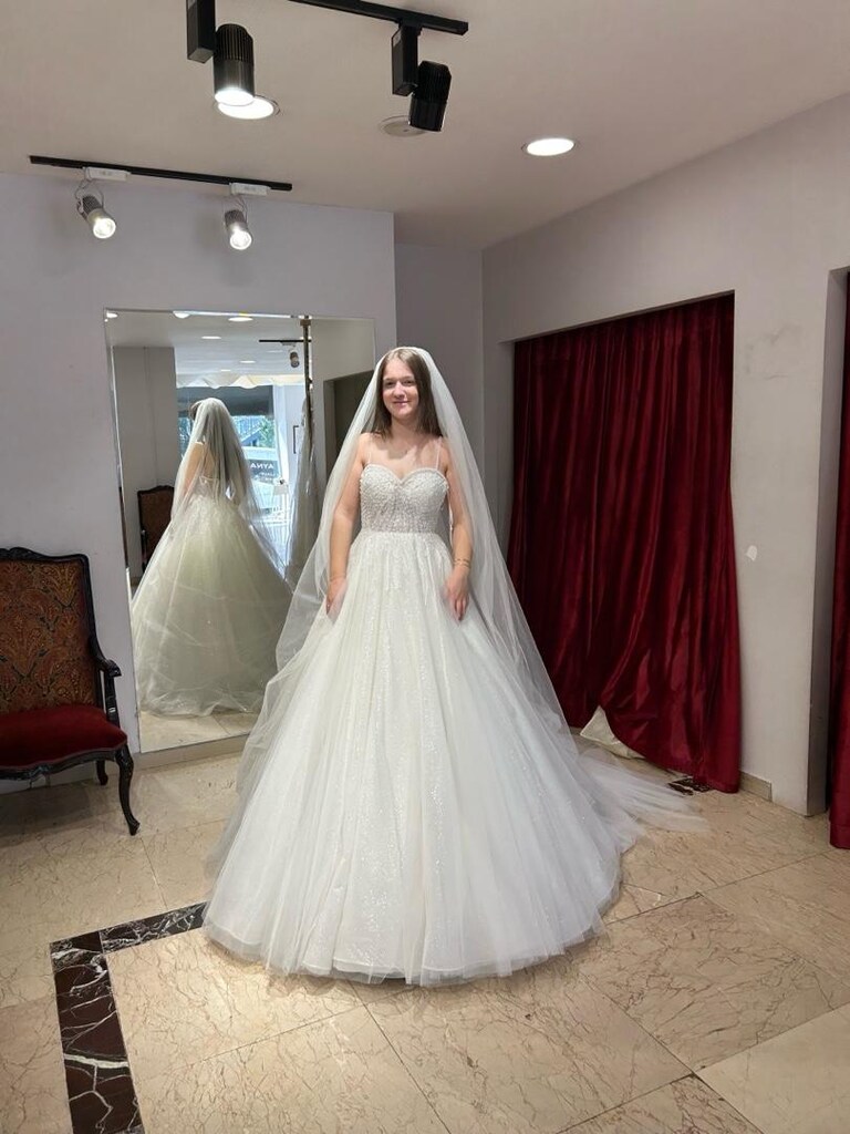 aysira prenses model gelinlik