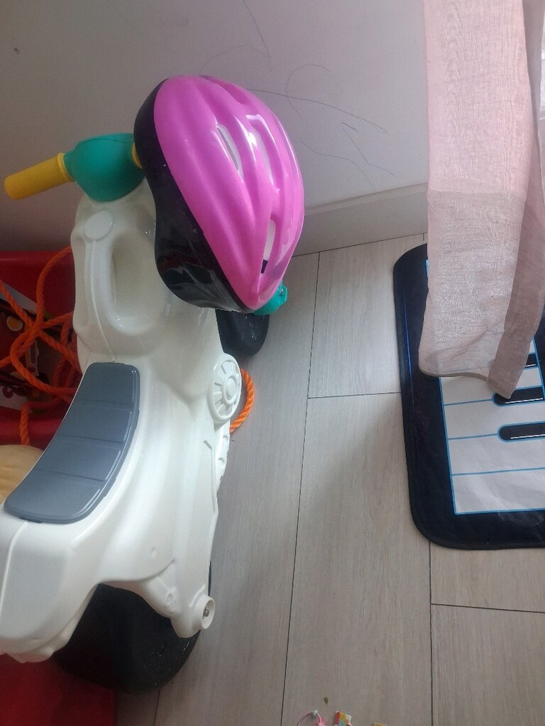 dolu Marka ilk motorum denge oyuncağı başlangıç + kask - 5