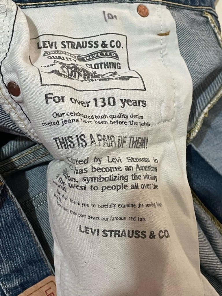 Levis erkek kot pantolon (yırtık eskitme modeldir) - 6