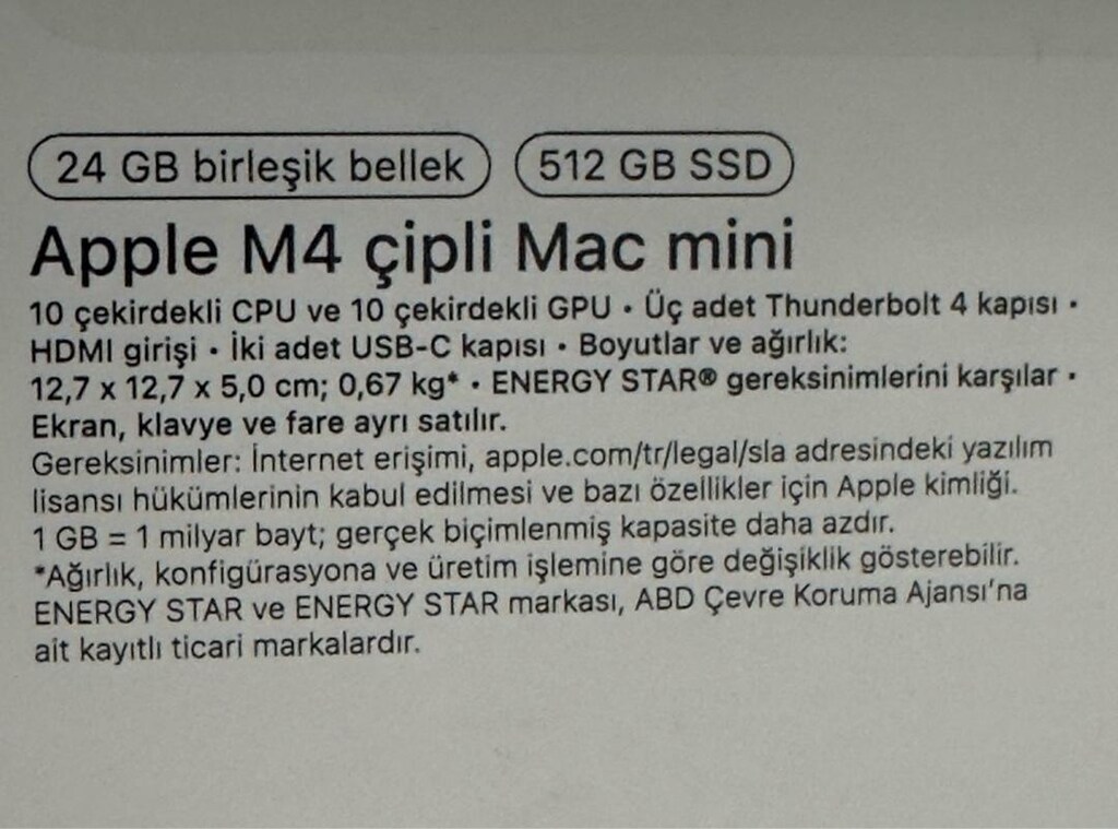 Mac mini M4 24GB/512GB - Garantili (Ara 2027) - Kutulu Faturalı - 3