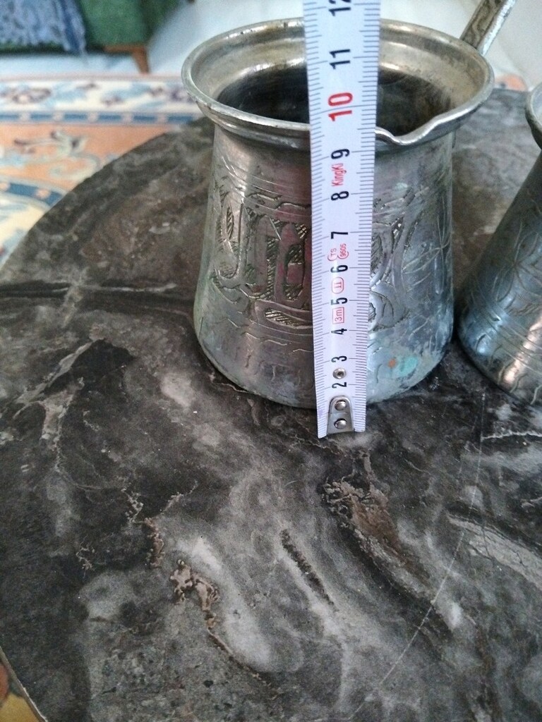 eski, işlemeli bakır cezveler - 6
