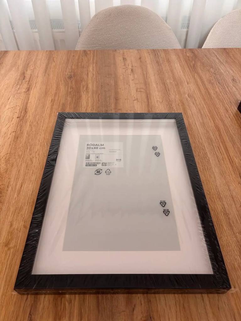 Ikea RÖDALM siyah çerçeve , siyah, 30x40 cm 1 adet - 2