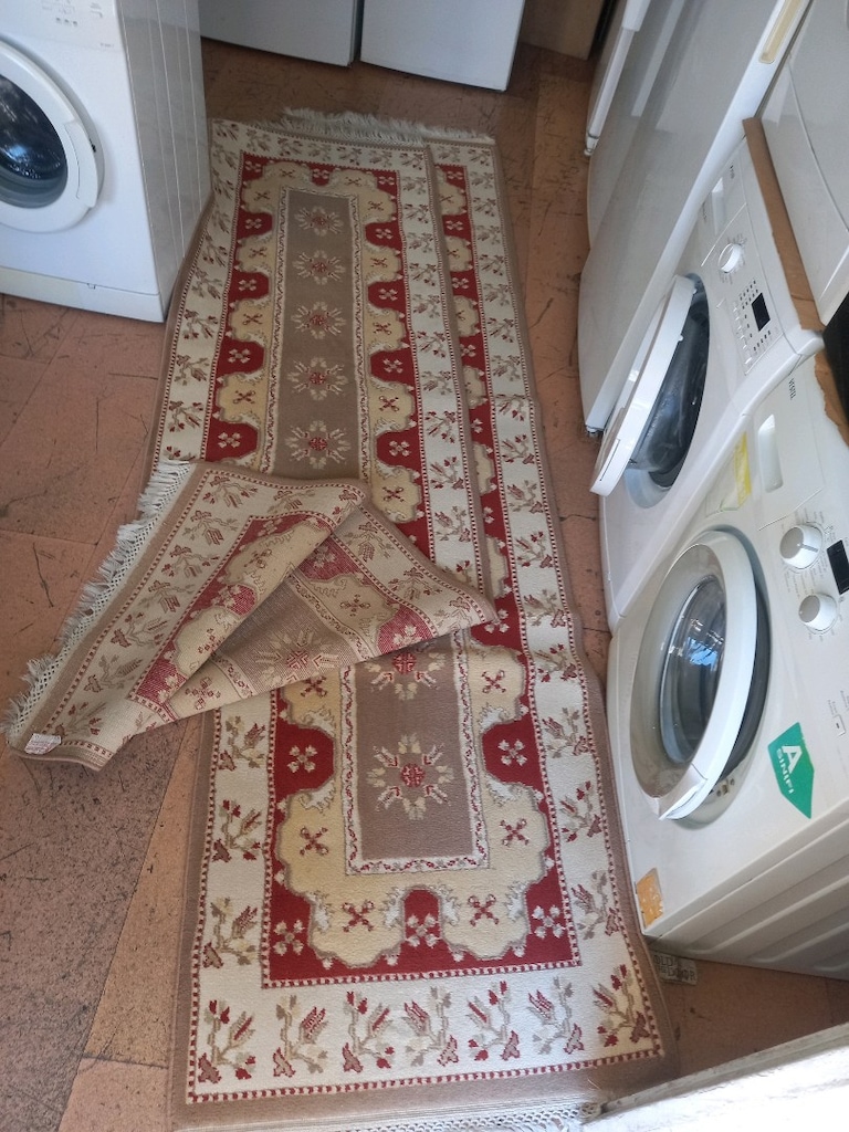 2 adet aynı ölçüde yün yolluk 3 metreye 80 cm Makine yün yolluk ATAŞEH - 3