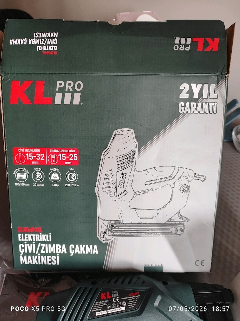 KLPRO 5000 adet zımba teli yanında çivi tabancası hiç kullanamamışt - 3