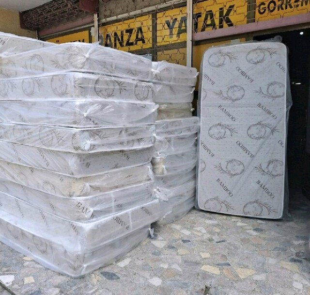 TEK KİŞİLİK ORTOPEDİK BAMBOO YATAK AYNI GÜN ÜCRETSİZ TESLİMAT