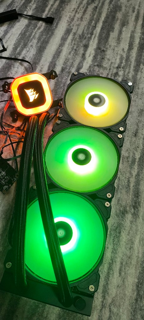 Corsair icue h150 RGB 360mm sıvı soğutma sistemi - 6