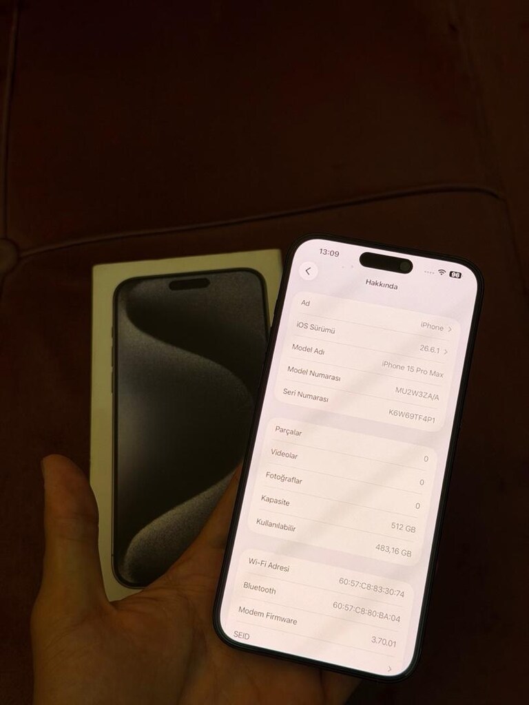 İPhone 15 PRO MAX 512 GB YD Kutulu Çift Fiziki - 4