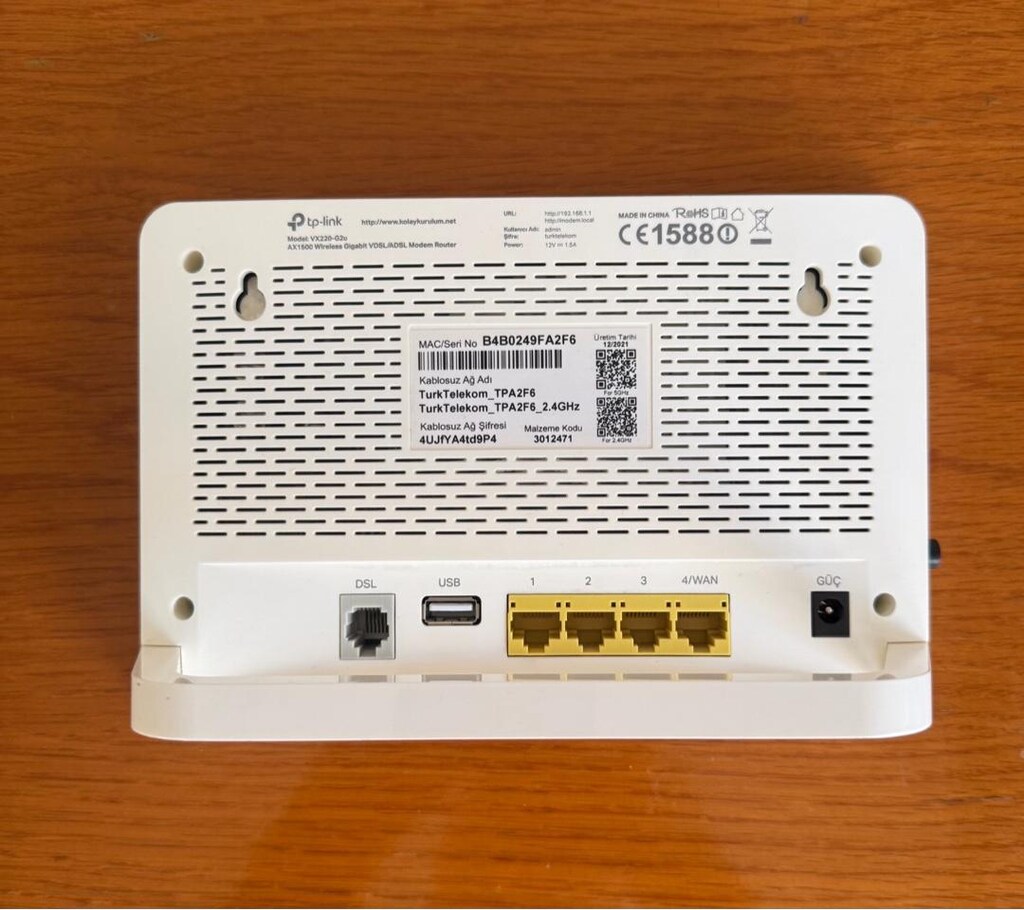 Tp-Link WX220-G2u Beyaz Bdal Modem Router - 2