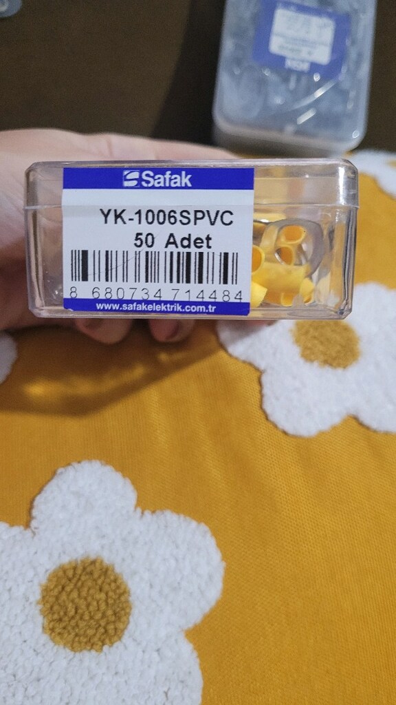 ŞAFAK YK-1006SPVC 4,00-6,00 mm² M10 İzoleli Kablo Ucu - 2