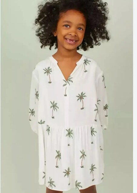 H&m baby viskon beyaz elbise 2 3 yaş bebek ZARA MANGO BGSTORE