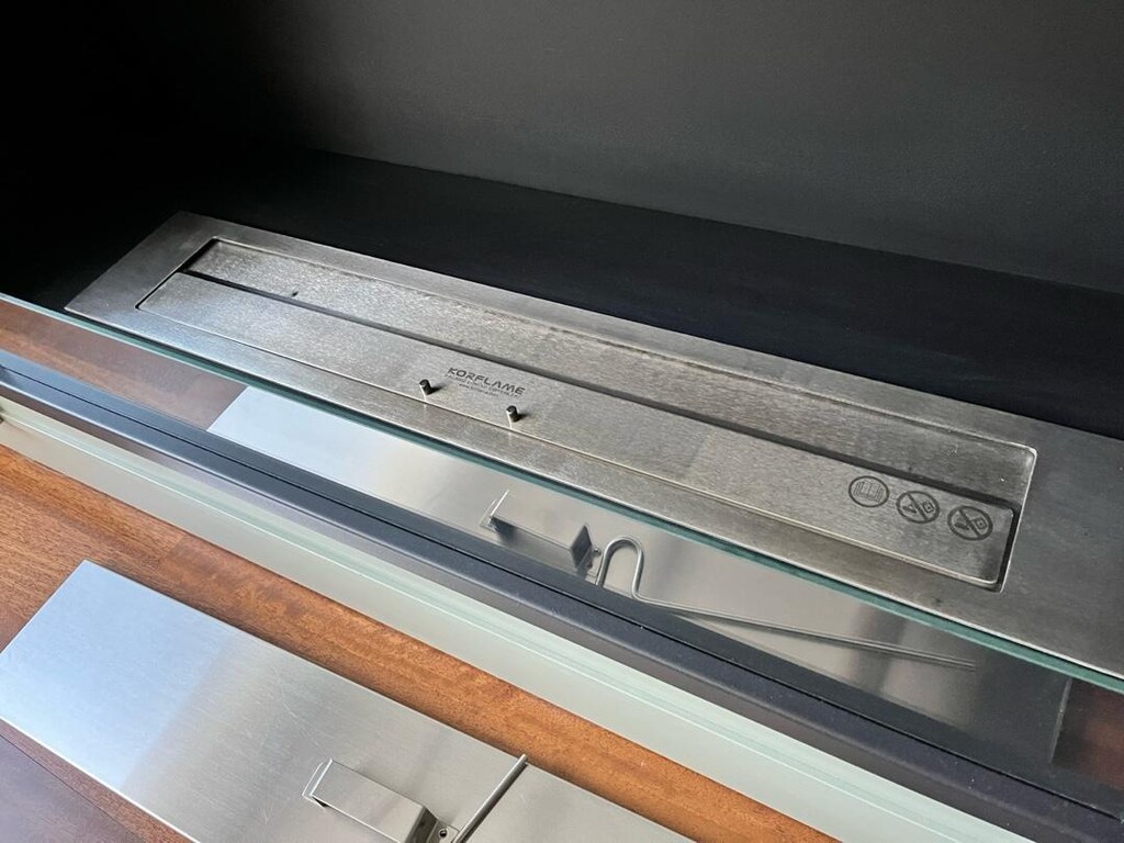 Korflame Ankastre Bioethanol Şömine 120cm Özel Kasalı - 7