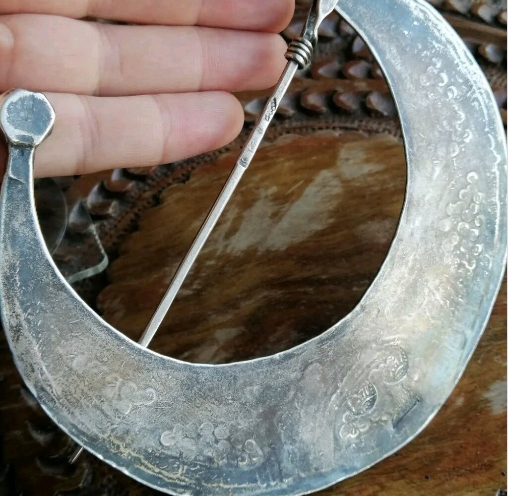 ANTİKA KOMPLE GÜMÜŞ BÜYÜK BOY FİBULA - 10
