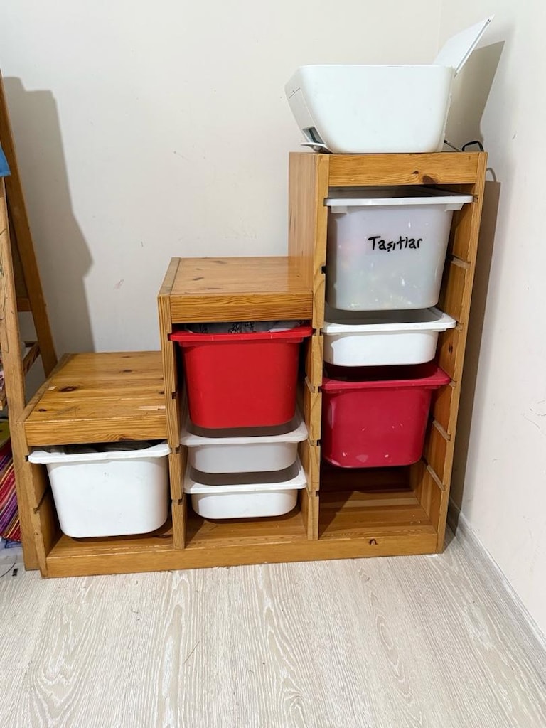 ikea Ahşap Oyuncak Düzenleyici Dolap - 3