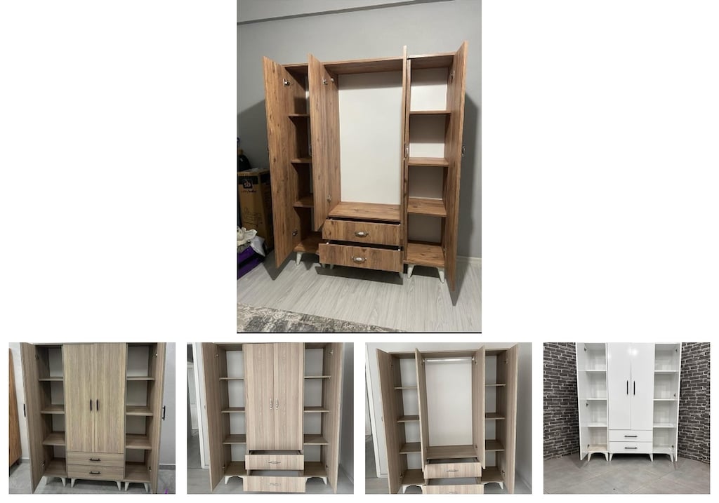 4 kapaklı elbise dolabı wbkqaeixmy - 2