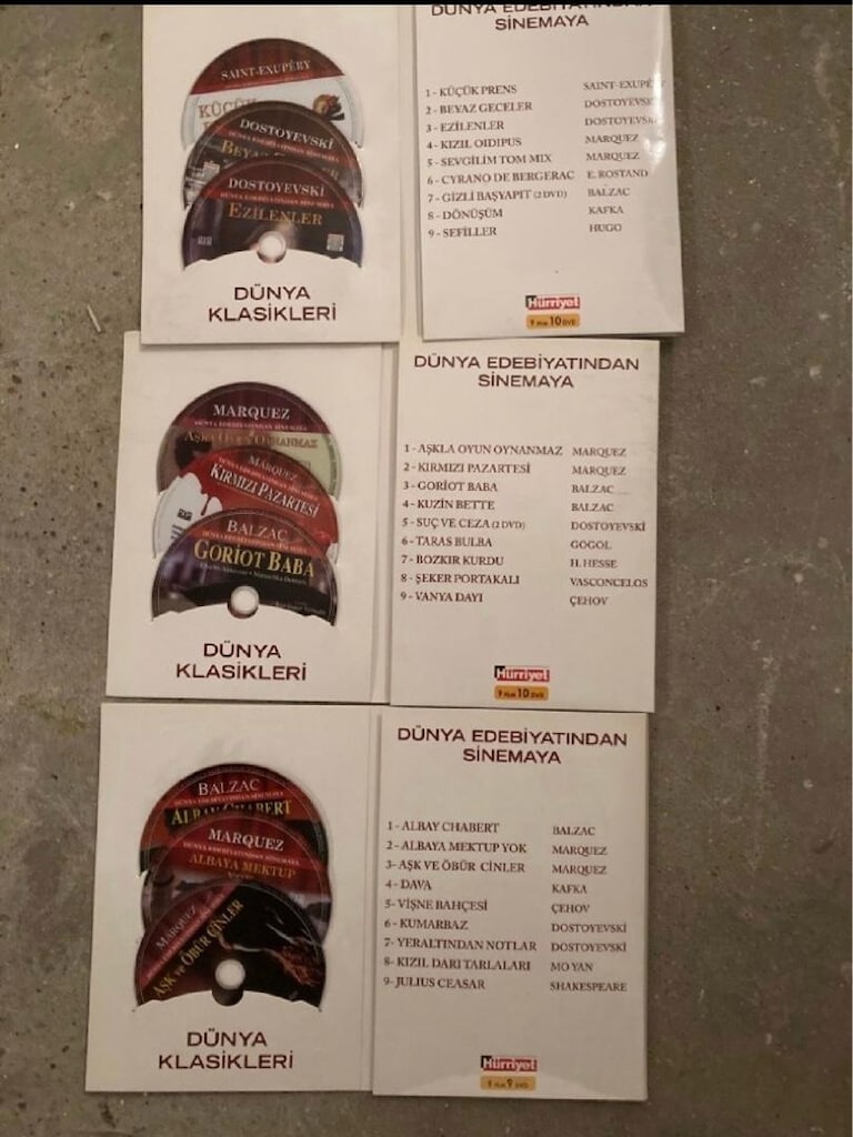 Dünya Klasikleri DVD Seti I-II-III 29 Cd - 4