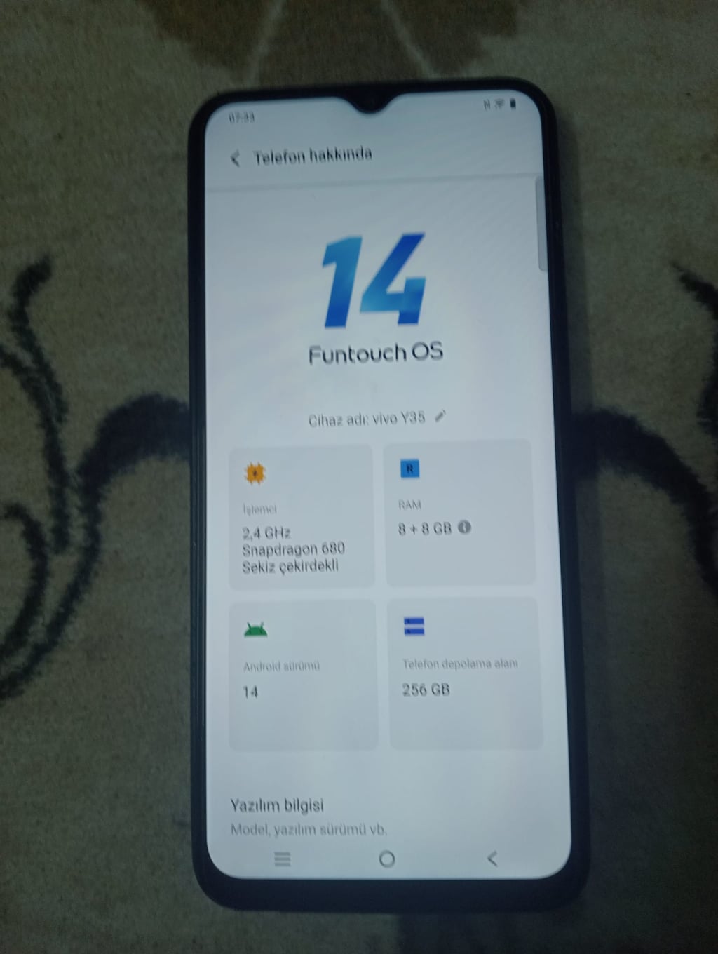 Vivo Y35 – 8 + 8 GB RAM / 256 GB – Temiz, Sorunsuz - 3