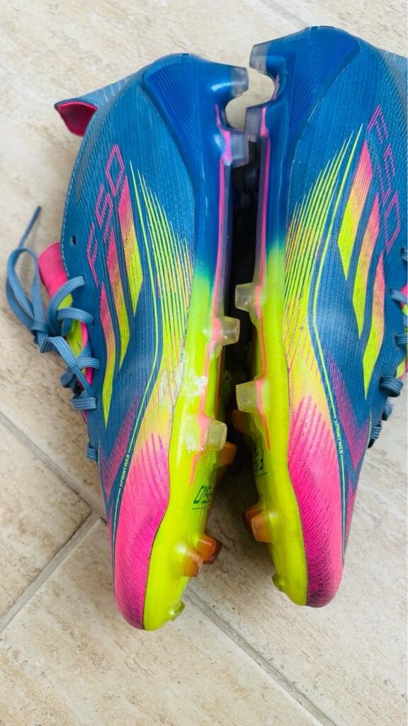 Orijinal Adidas F50 Elite FG (Mavi-Pembe-Yeşil Seri) - 2