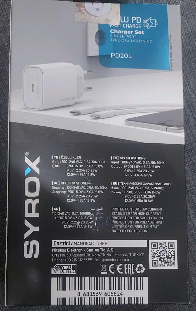 IPHONE PD25B 25W PD Şarj Adaptörü ve Kablosu - 3