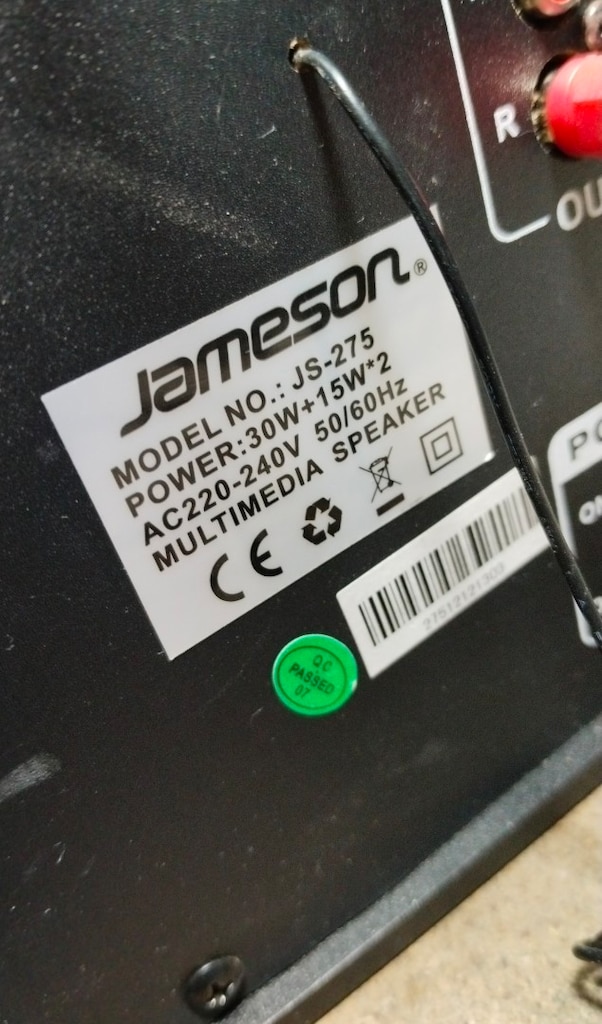 AZ KULLANILMIŞ JAMESON - JS 275 MARKA VE MODEL NUMARALI 2+1 SES SİSTEM - 6