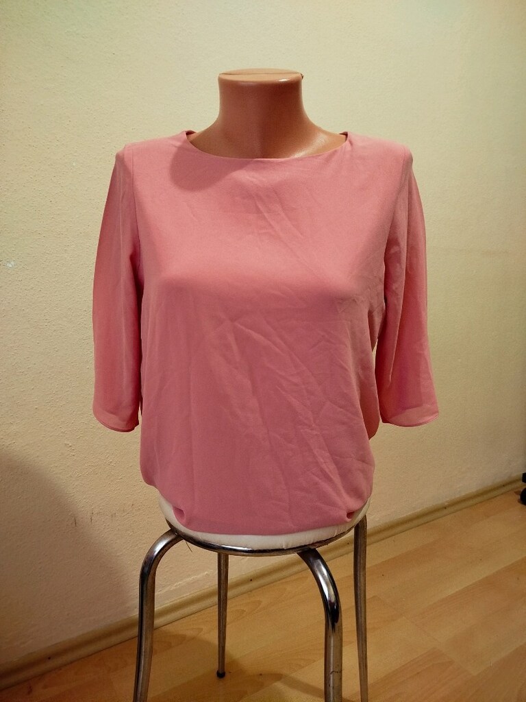 Yeni gibi yanları yırtmaçlı astarlı çok zarıf bluz boy ön 65 cm - 7