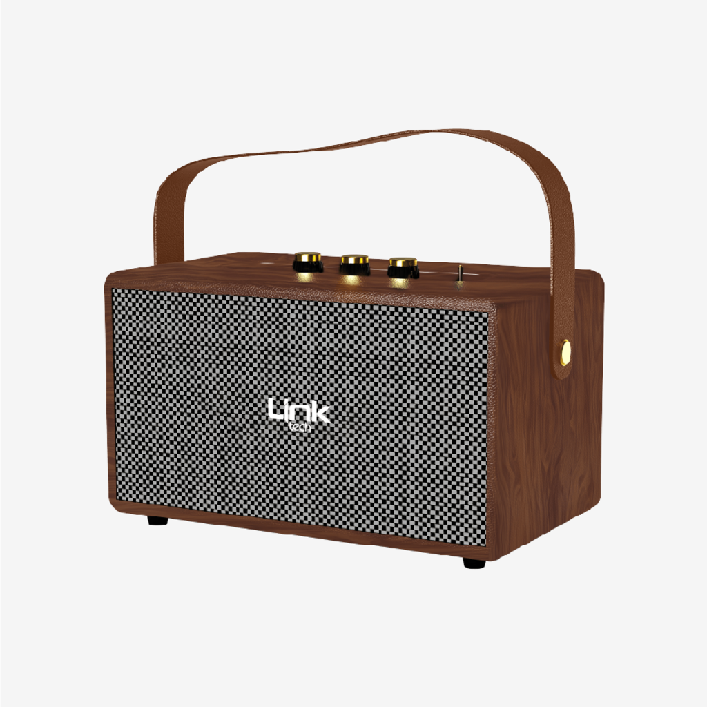 Retro Taşınabilir Mikrofonlu Bluetooth Radyo Hoparlör M402 - 2