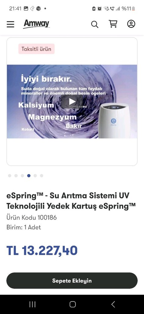 Amway su arıtıcısı filtresi - 4