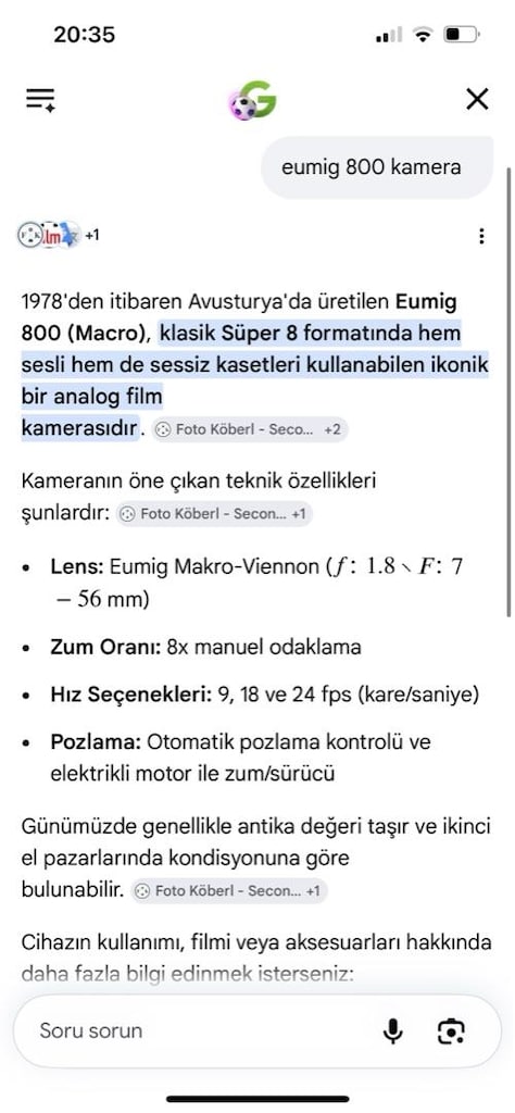 EUMİG 800 ANTİKA KAMERA - 2