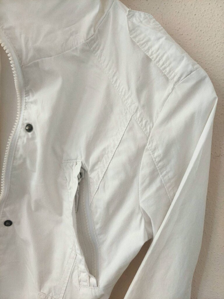 NEW GİRL apolet detaylı beyaz Trençkot - 8