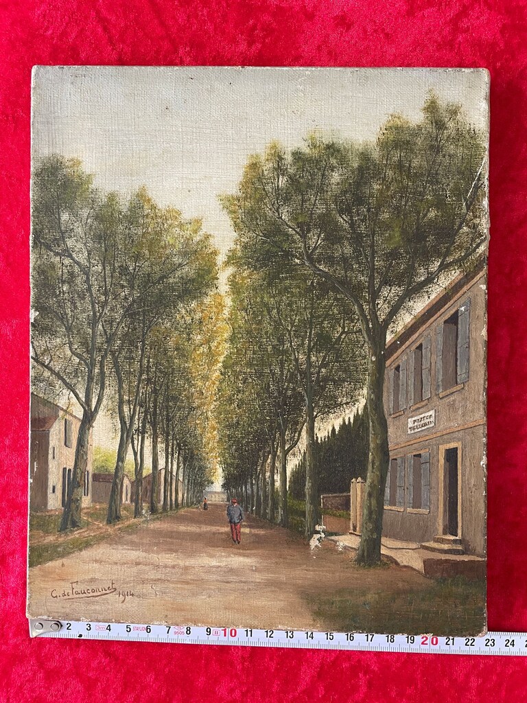 Guy-Pierre Fauconnet imzalı Orijinal Yağlıboya (1914) - 3