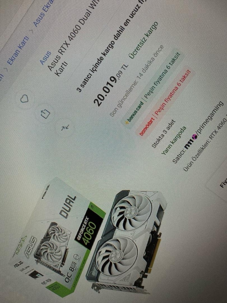 Oyun Bilgisayarı i5-12400F Asus 4060 beyaz donanımlar - 10