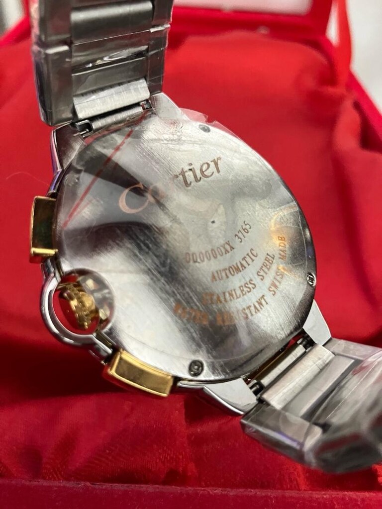 Cartier Ballon Bleu Chronograph Çift Tonlu erkek kol saati.. - 10