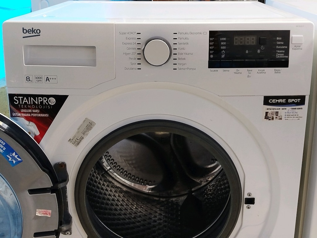 BEKO 8 KG ÇAMAŞIR MAKİNESİ İZMİR İÇİ 3 AY GARANTİMİZ VARDIR - 4