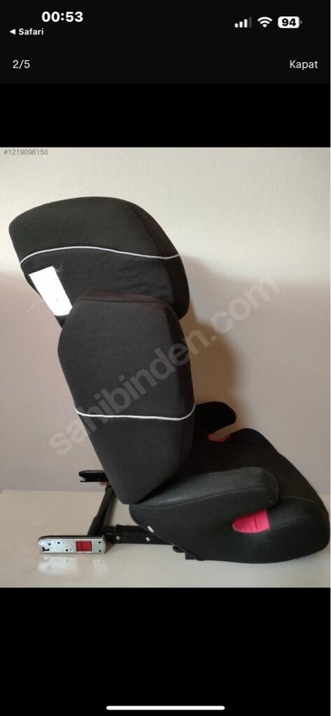 cybex free fix oto koltuğu 15/36 kg pure black - 5