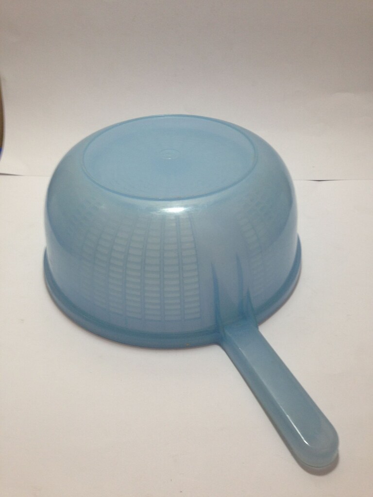 SÜZGEÇ KEVGİR MAKARNA VS. MAVİ PLASTİK 24x24x10cm - 5