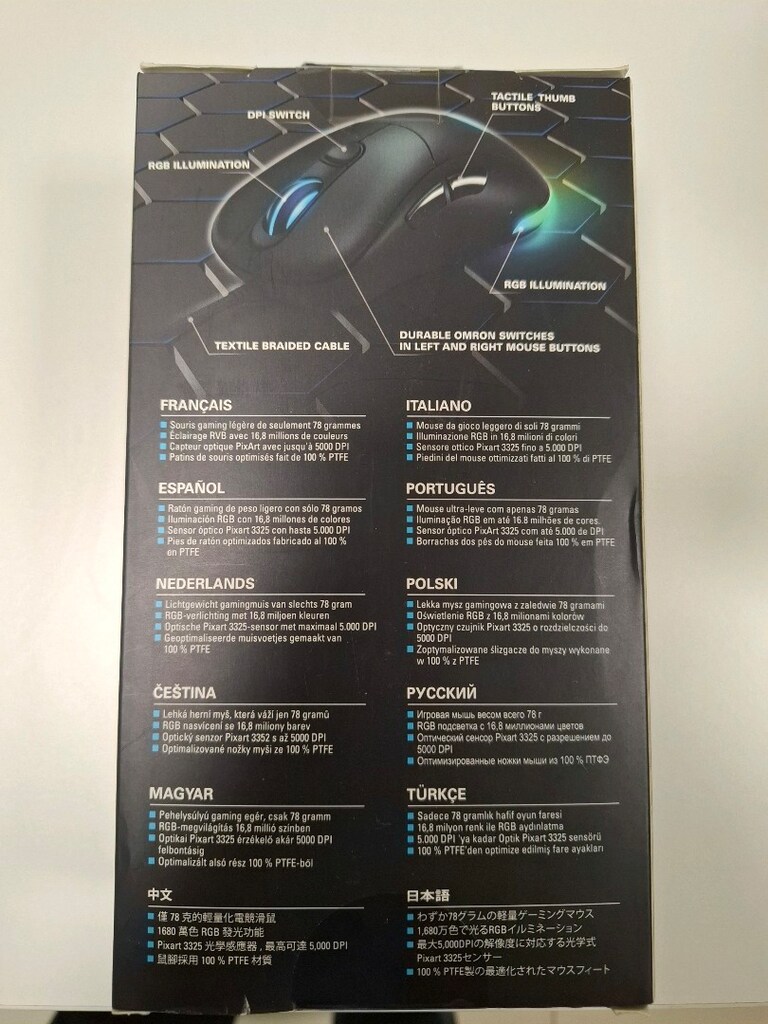 Sharkoon Light2 100 Optik Kablolu Oyuncu Mouse - SIFIR - 2